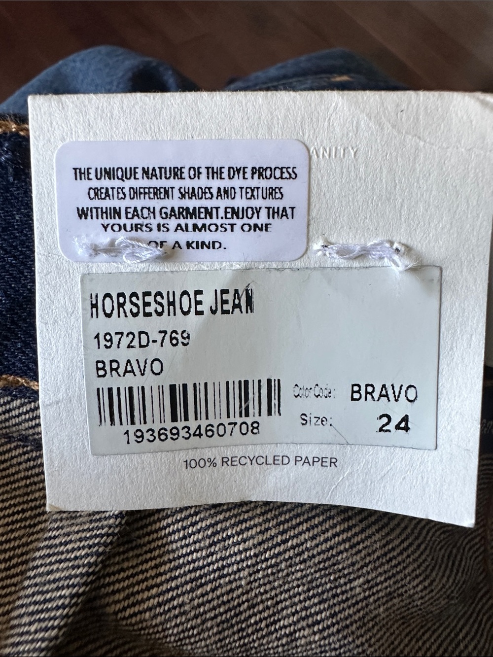 Citizens of Humanity Horseshoe jeans in Bravo wash Size 24 NEW with tag - Picture 4 of 8